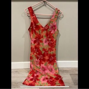 Silk floral dress